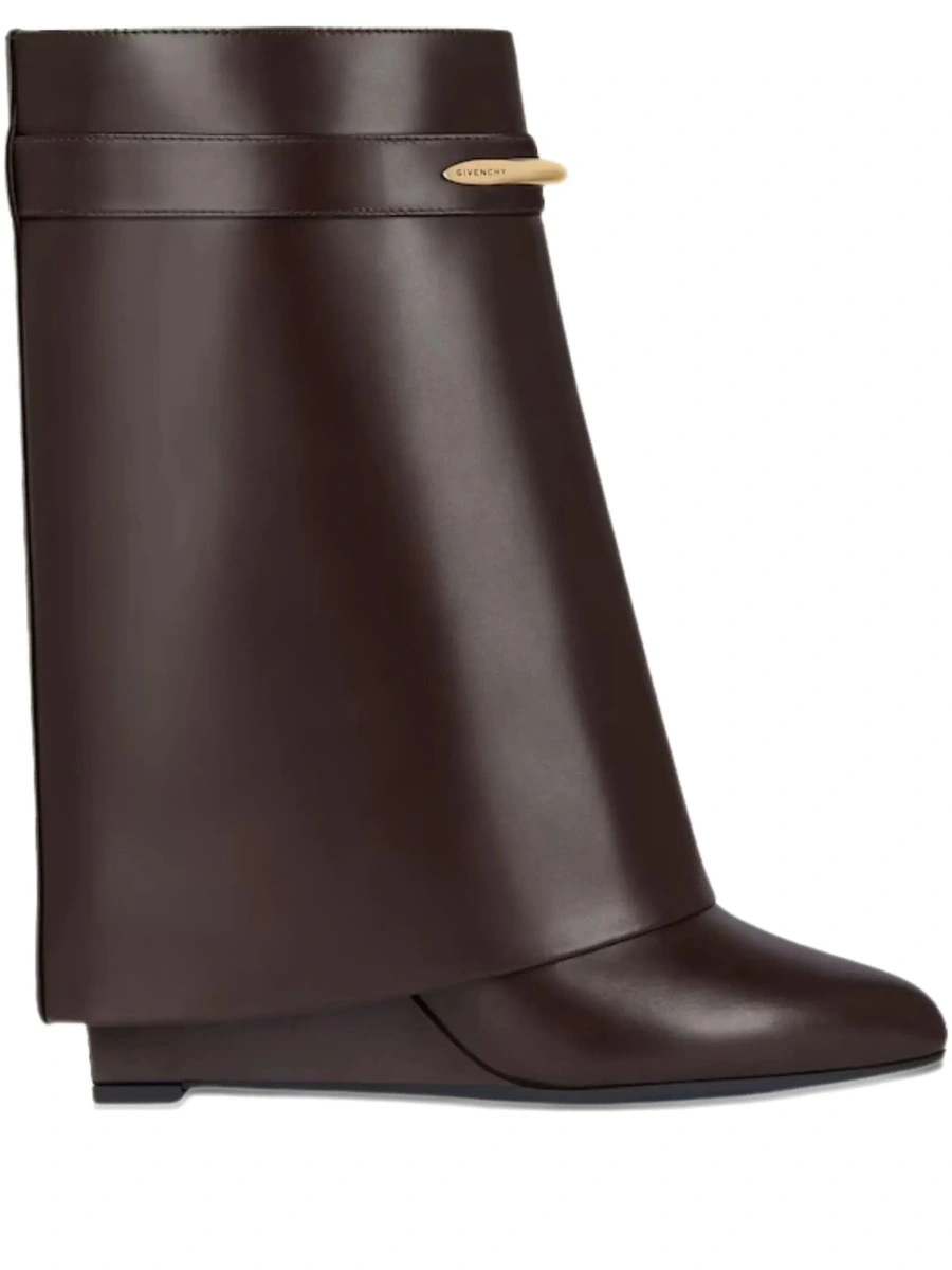 Botine Givenchy maro din piele - Img 7