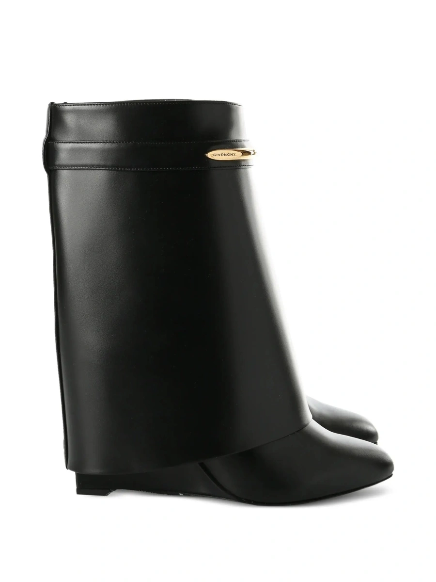 Botine Givenchy negre din piele - Img 5