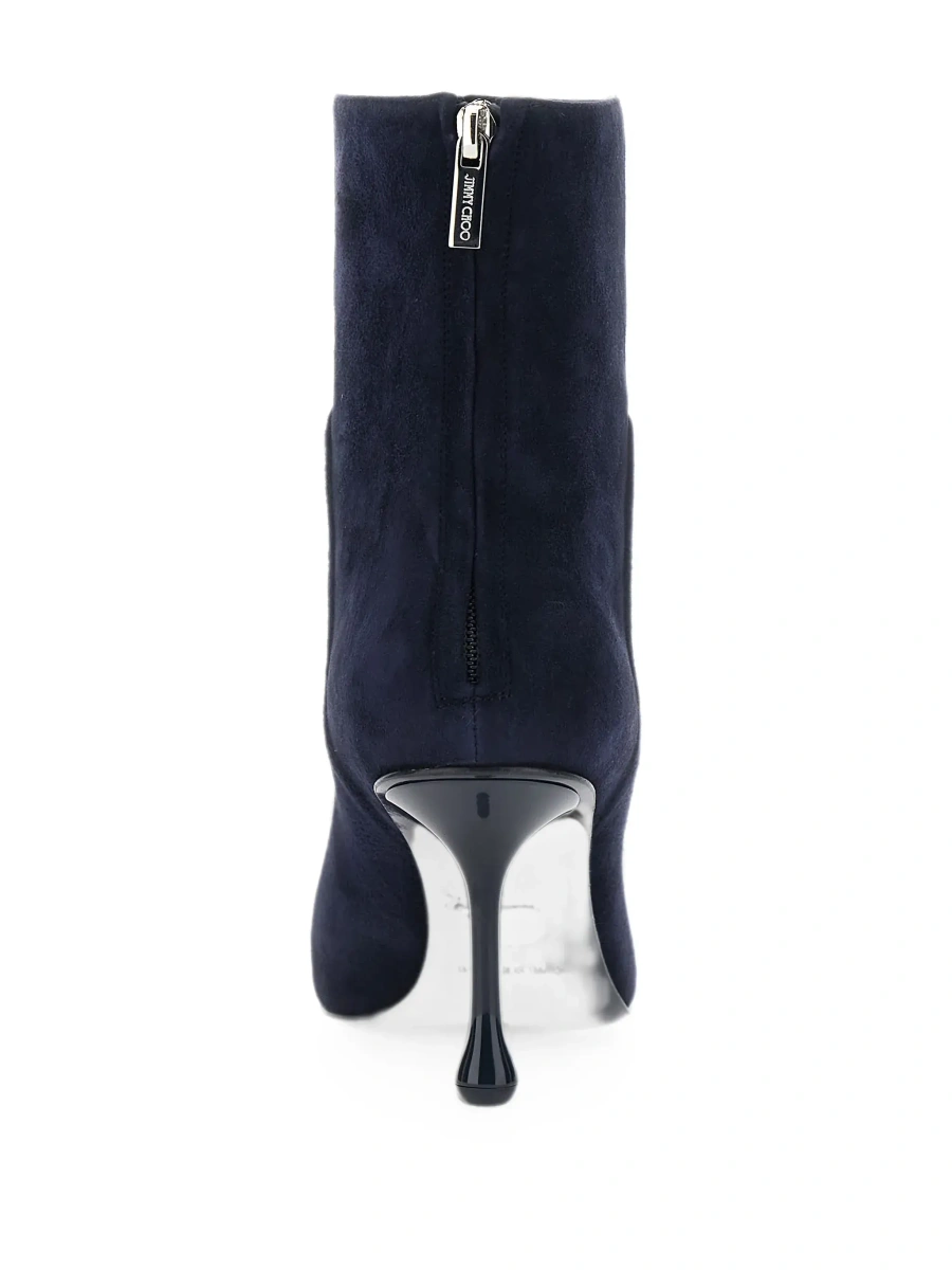 Botine Jimmy Choo albastre din piele intoarsa - Img 7