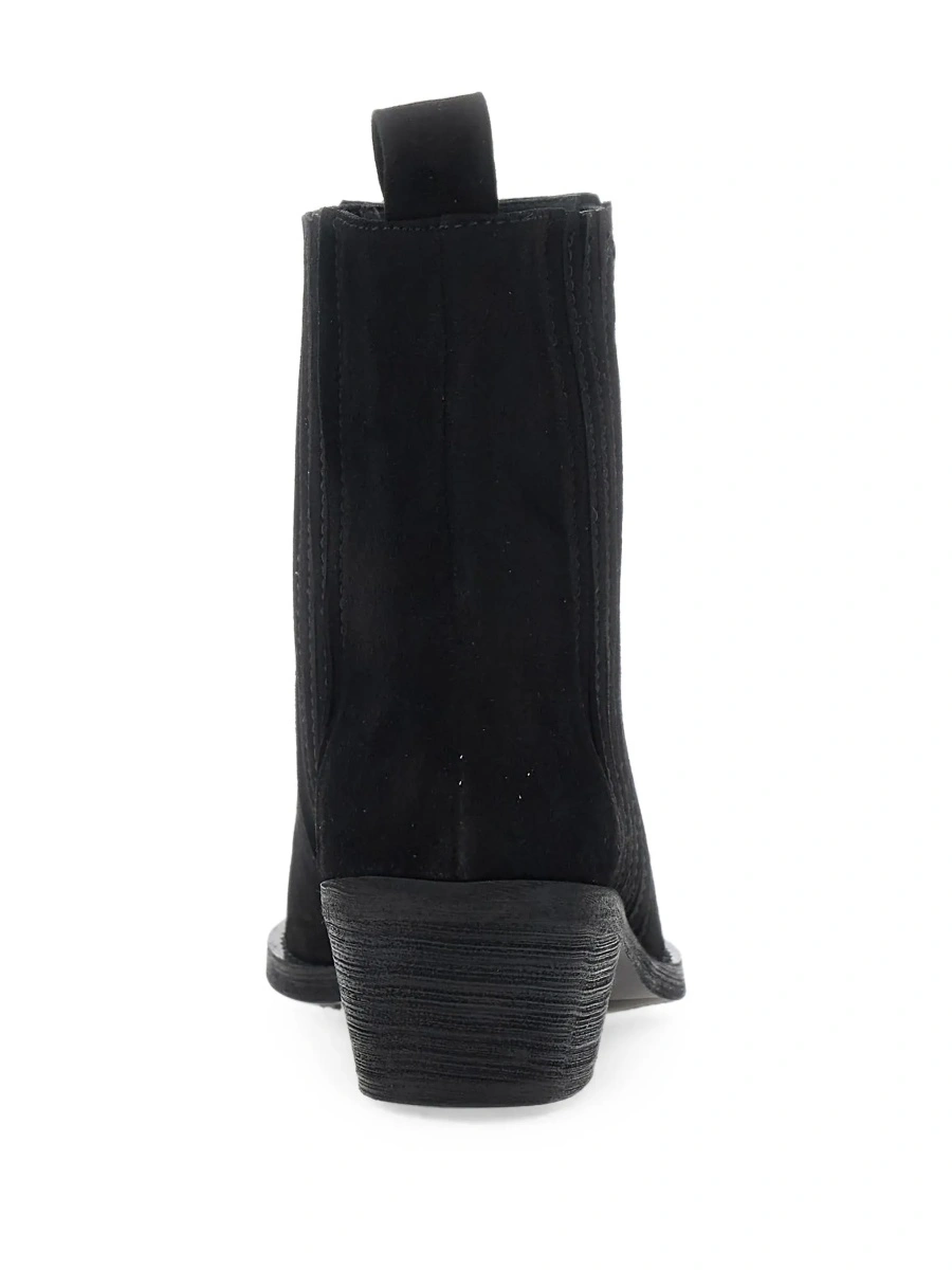 Botine POLLINI negre din piele intoarsa - Img 6
