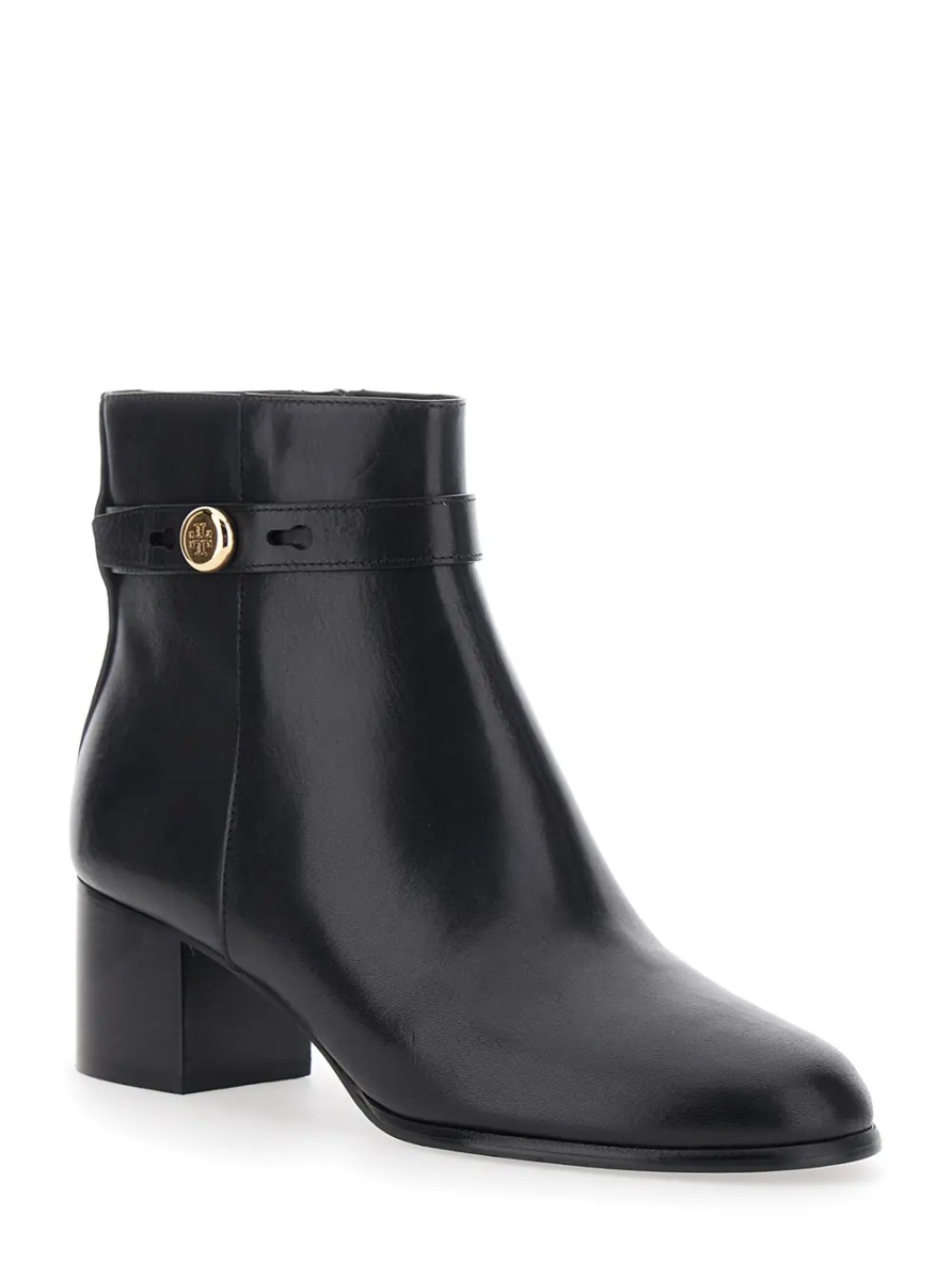 Botine Romy Boots with 50 MM Heel in Black Leather for Women - Img 2