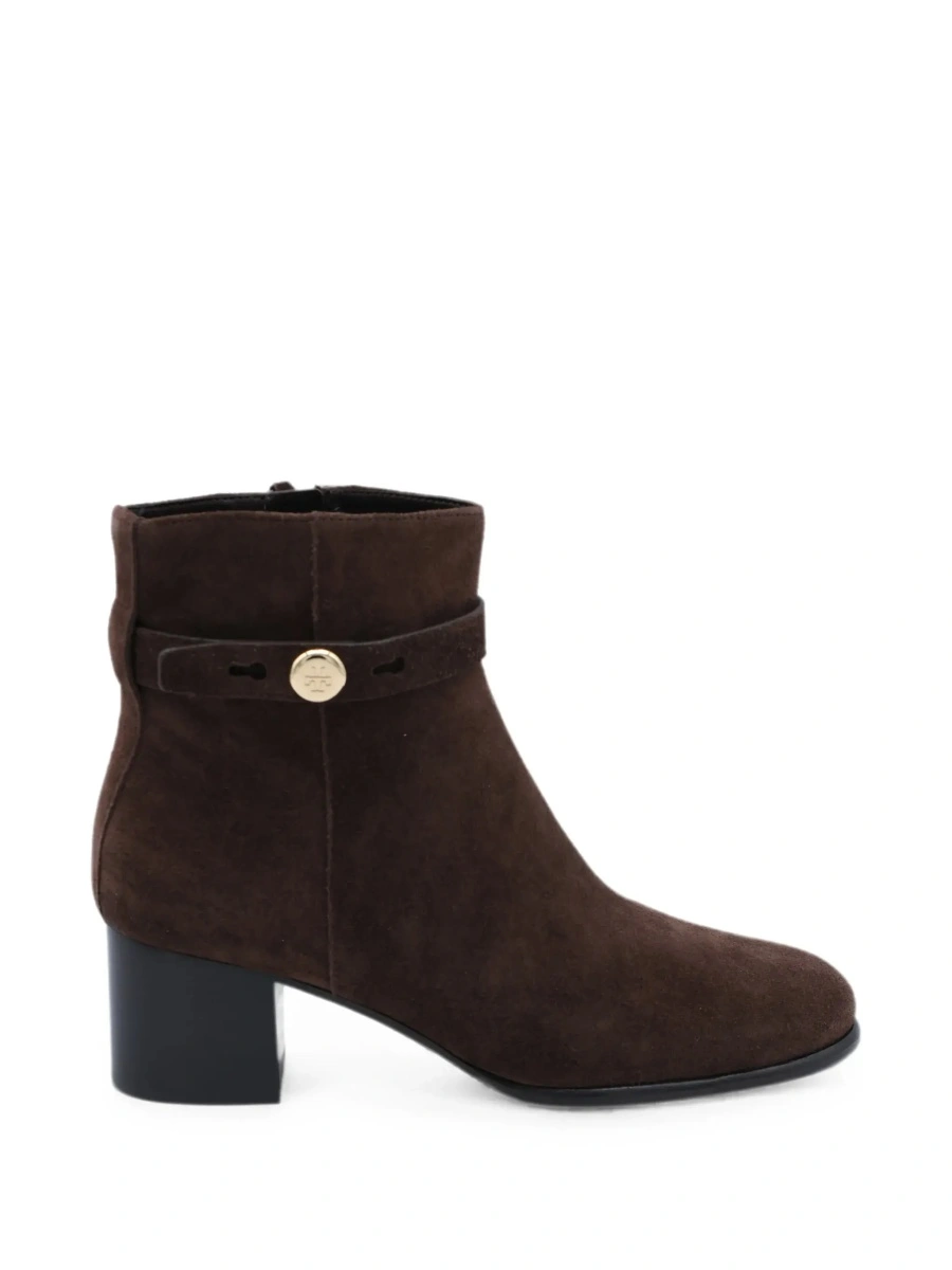 Botine Tory Burch maro din piele intoarsa - Img 8