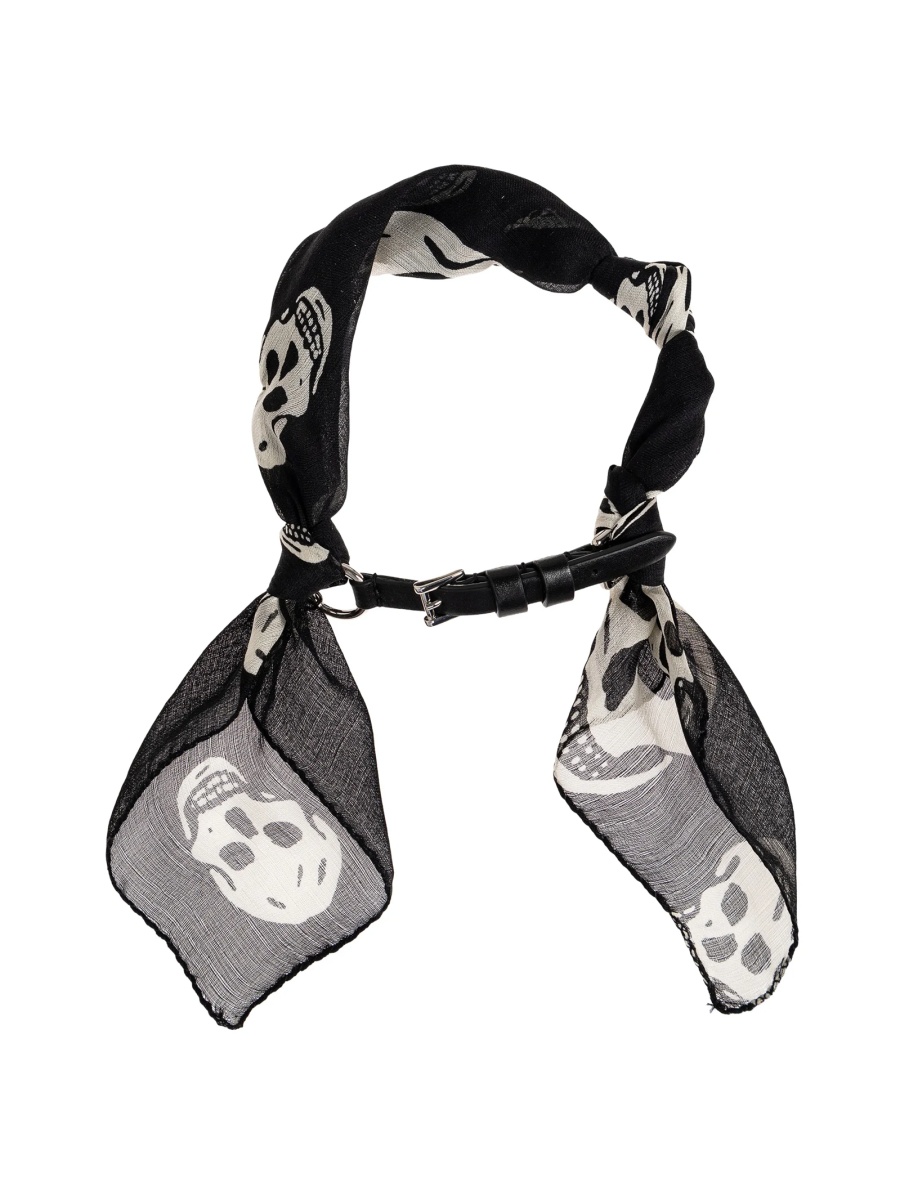 Bratara Alexander McQueen neagra din piele - Img 5