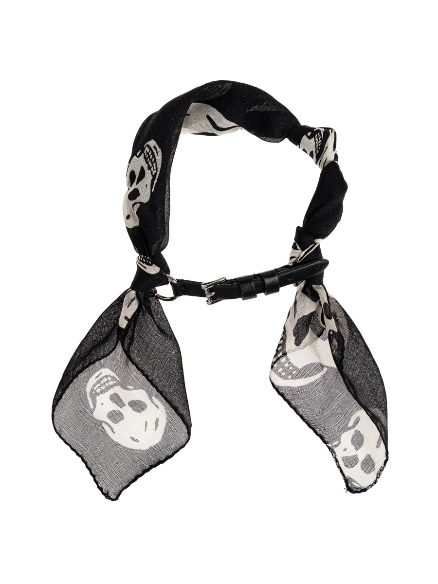 Bratara Alexander McQueen neagra din piele - Img 5