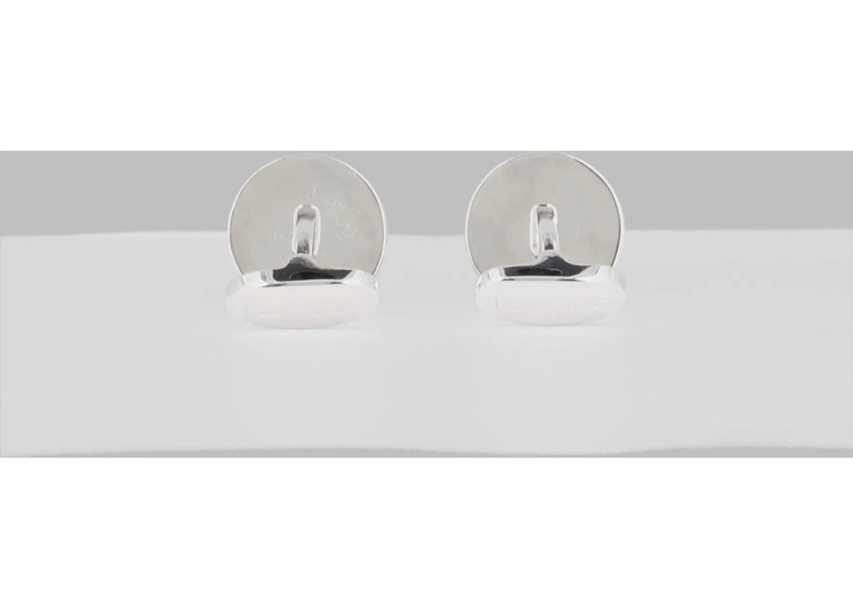 Butoni Gemelli "Signature Stripe" Con Logo - Img 2