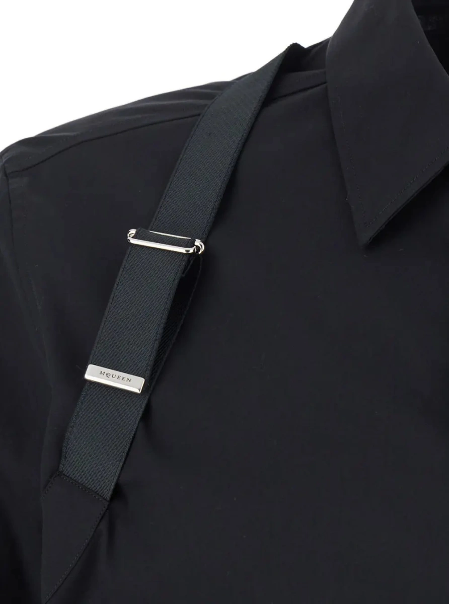 Camasa Alexander McQueen neagra din bumbac - Img 3