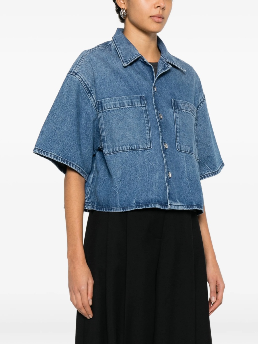 Camasa Alexander Wang albastra - Img 3