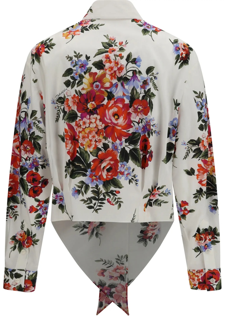 Camasa casual Cotton Shirt with bouquet print - Img 2
