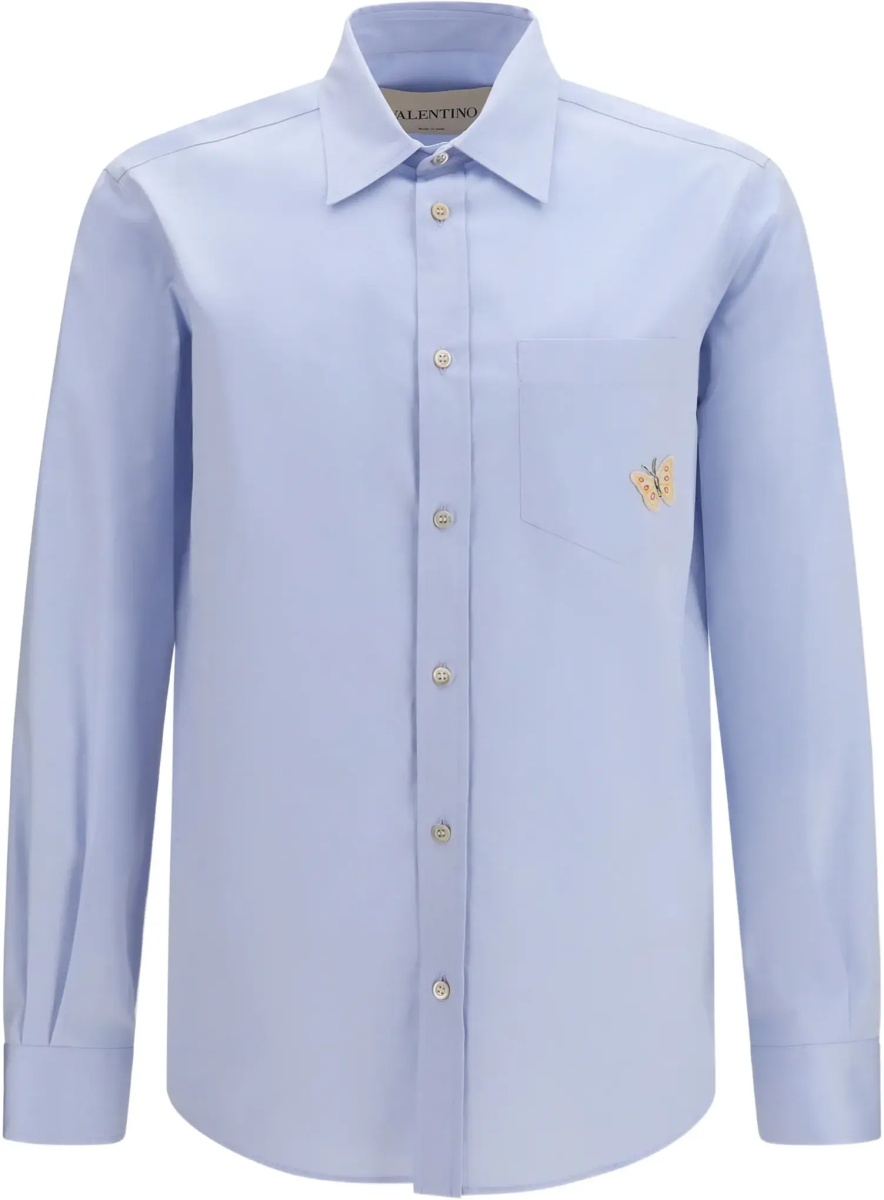 Camasa casual Cotton Shirt with butterfly embroidery - Img 7
