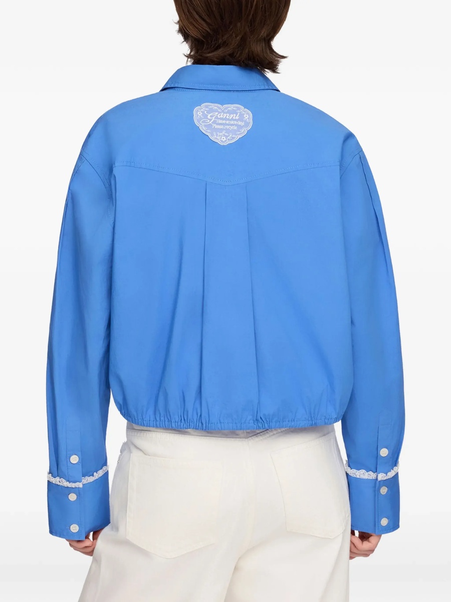 Camasa casual Cotton Shirt with lace details - Img 6