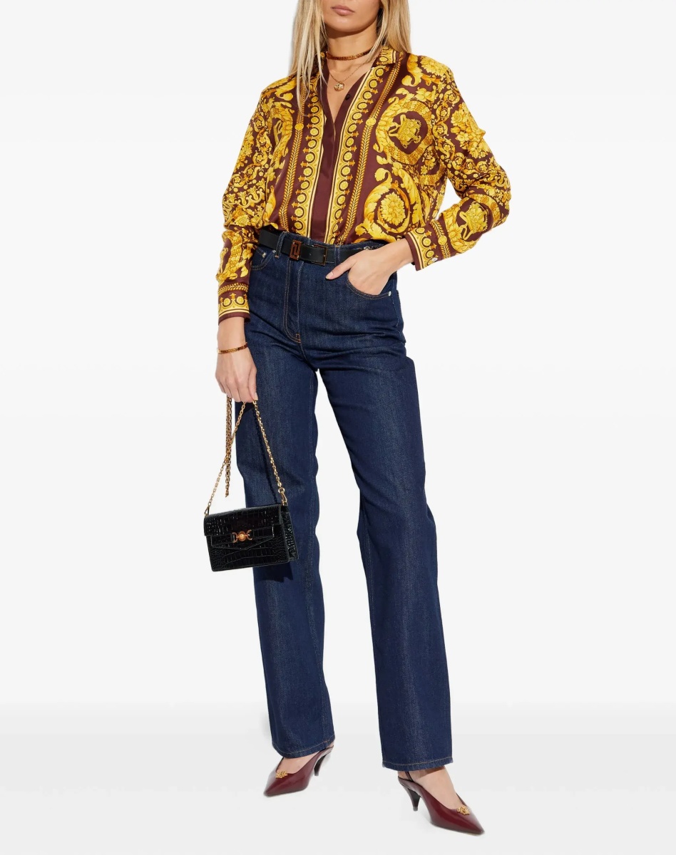 Camasa casual Printed silk Shirt - Img 2