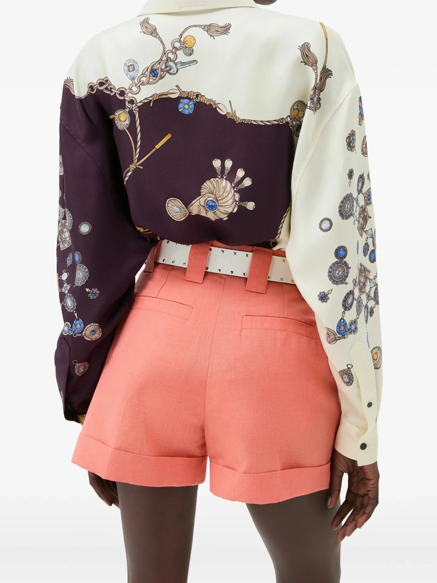 Camasa casual Printed silk Shirt - Img 5