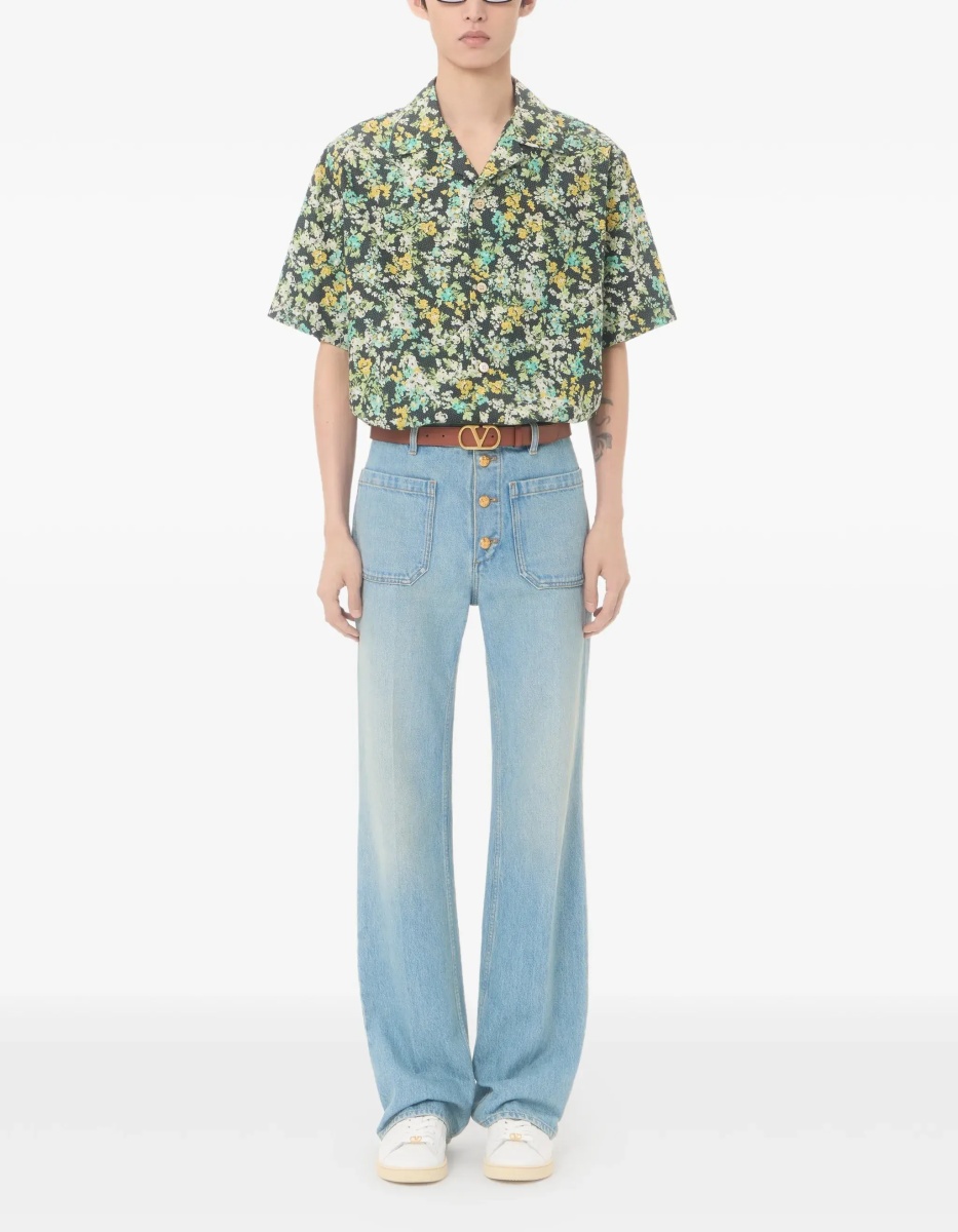 Camasa casual Shirt with an all-over Papier Floral - Img 4