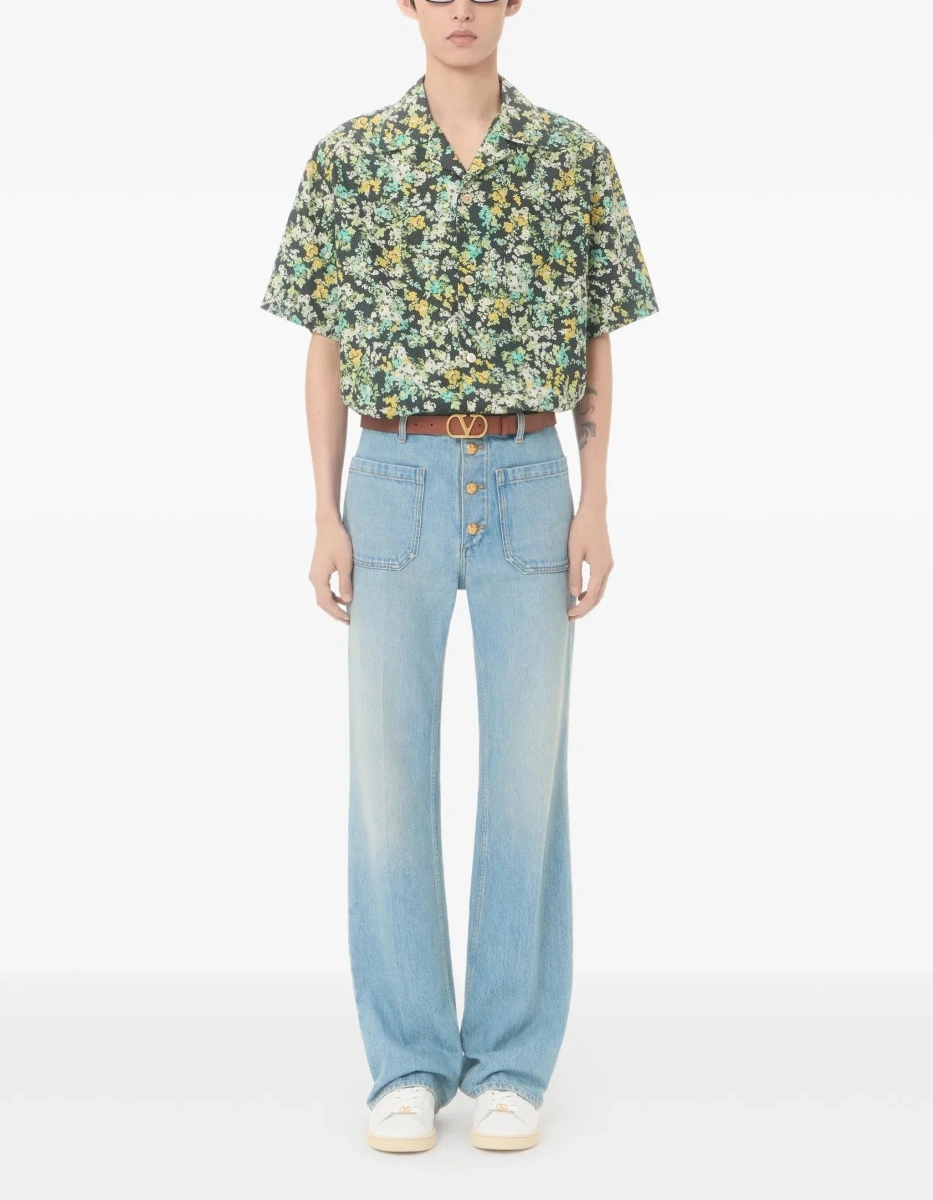 Camasa casual Shirt with an all-over Papier Floral - Img 4