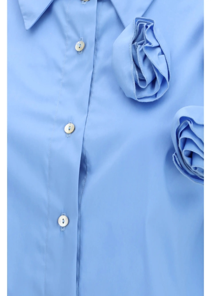 Camasa casual Shirt with appliqué roses - Img 3