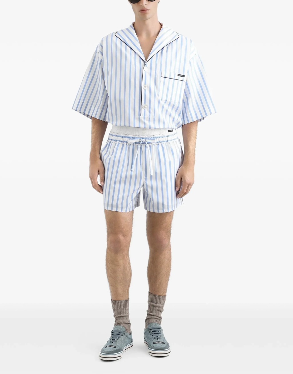 Camasa casual Short-sleeve striped Shirt - Img 2
