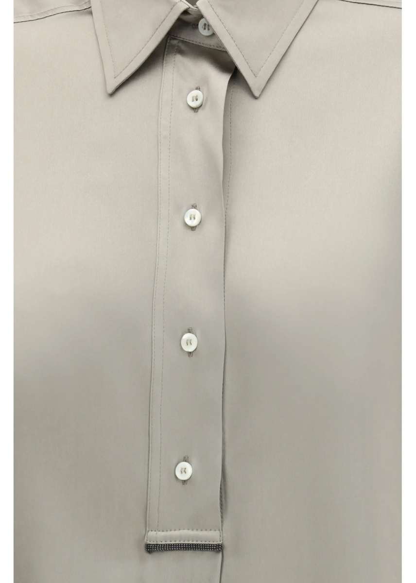 Camasa casual Silk satin Shirt - Img 3