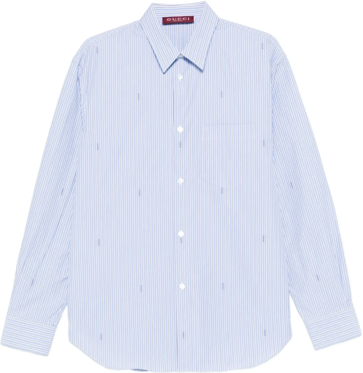 Camasa casual Striped cotton poplin Shirt - Img 8