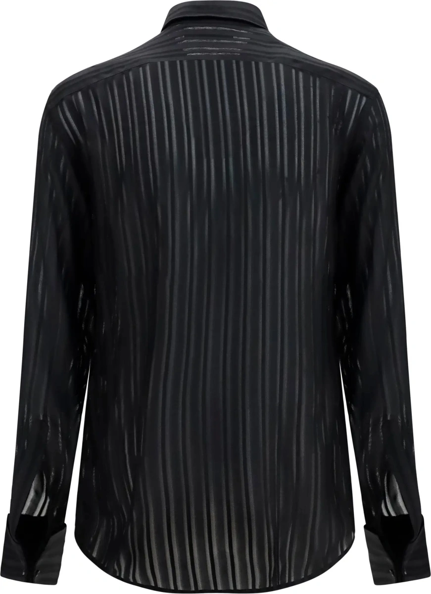 Camasa casual Striped silk gauze Shirt - Img 2