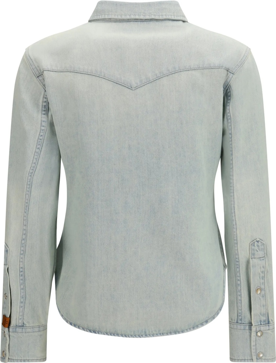 Camasa casual Western Shirt in lightweight denim - Img 2