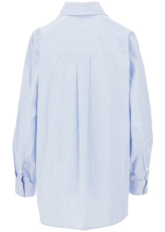 Camasa Emporio Armani albastra din poplin - Img 3
