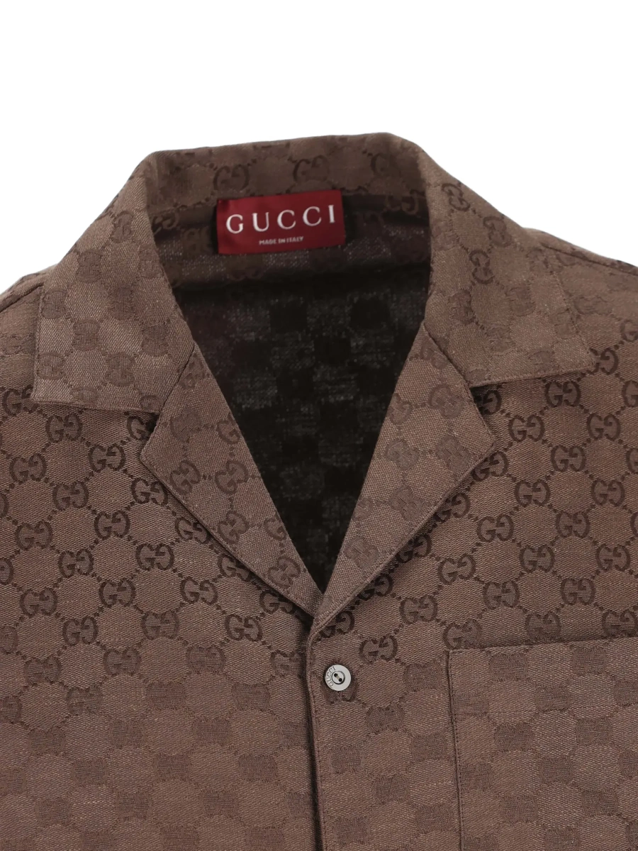 Camasa Gucci maro din in - Img 5