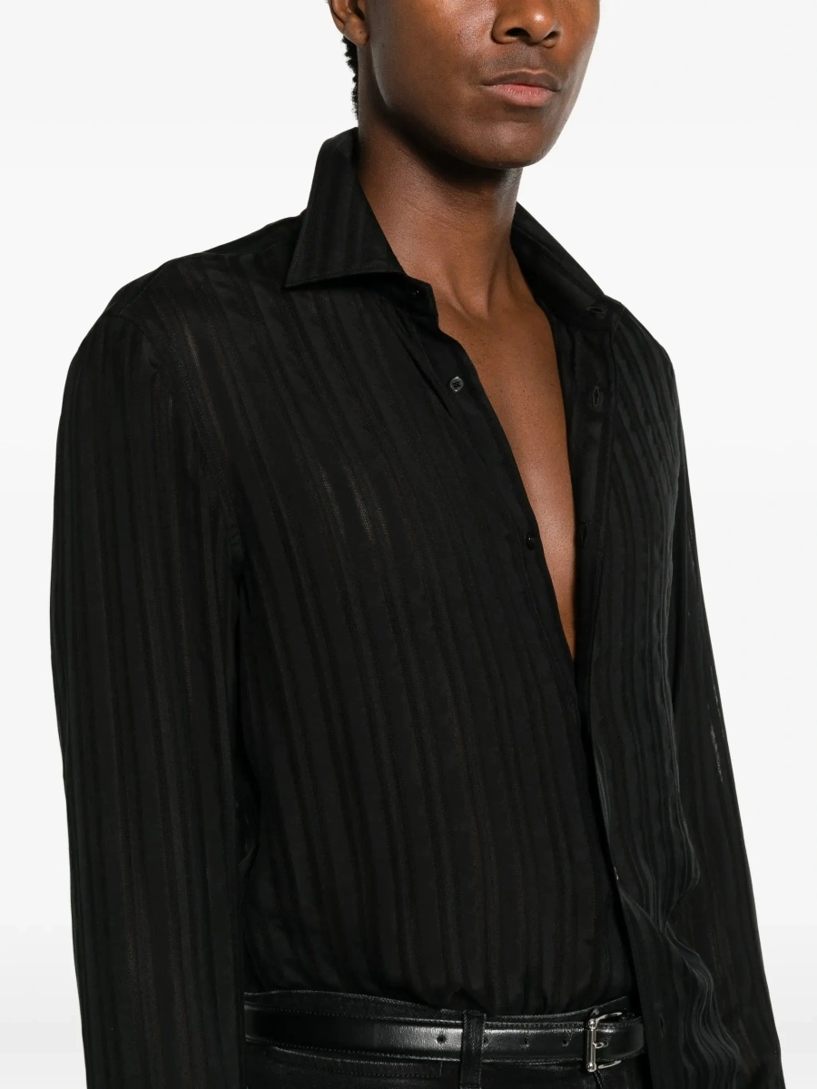 Camasa Gucci neagra din matase - Img 7