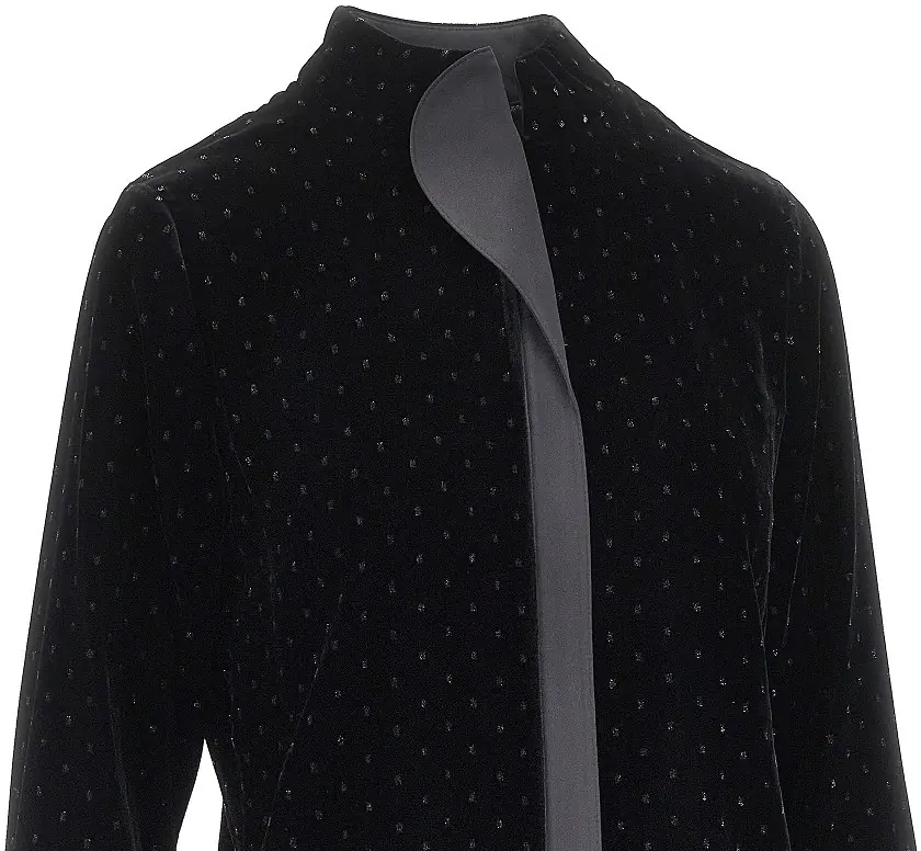 Camasa Lurex polka-dot velvet shirt - Img 2
