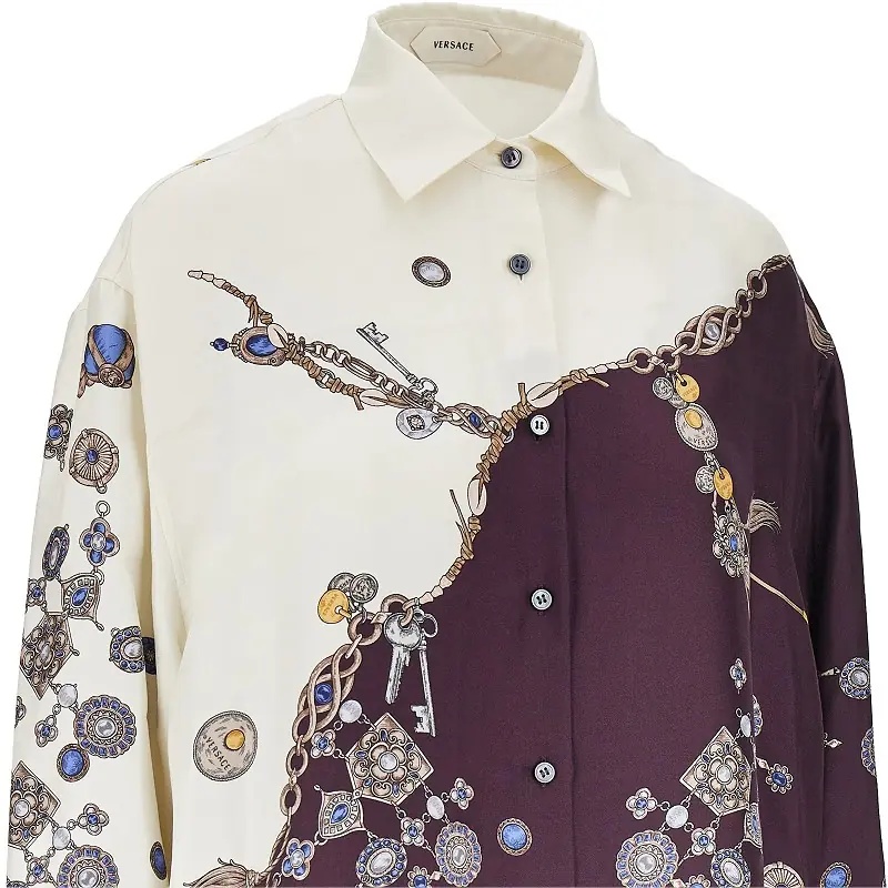 Camasa Silk shirt with 'Stolen Jewels' print - Img 2