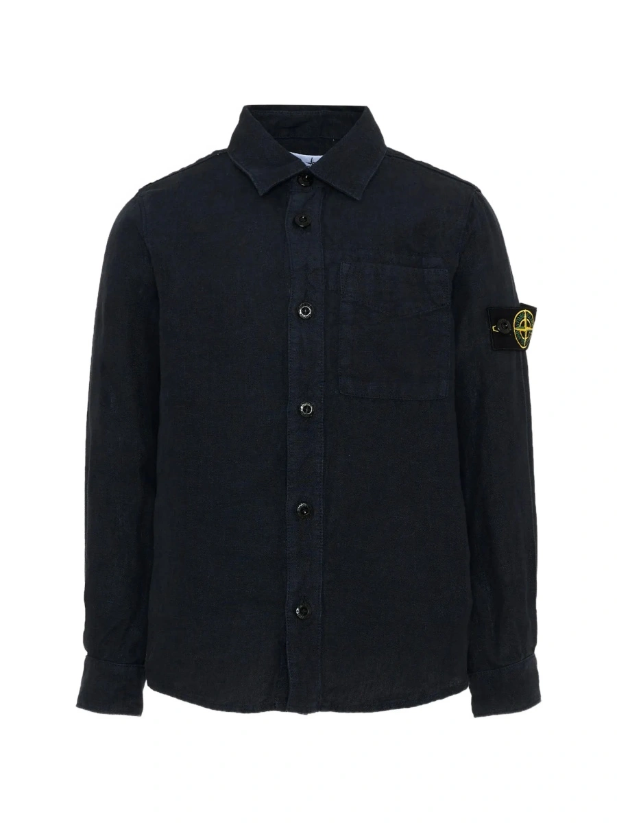 Camasa Stone Island albastra din in - Img 7