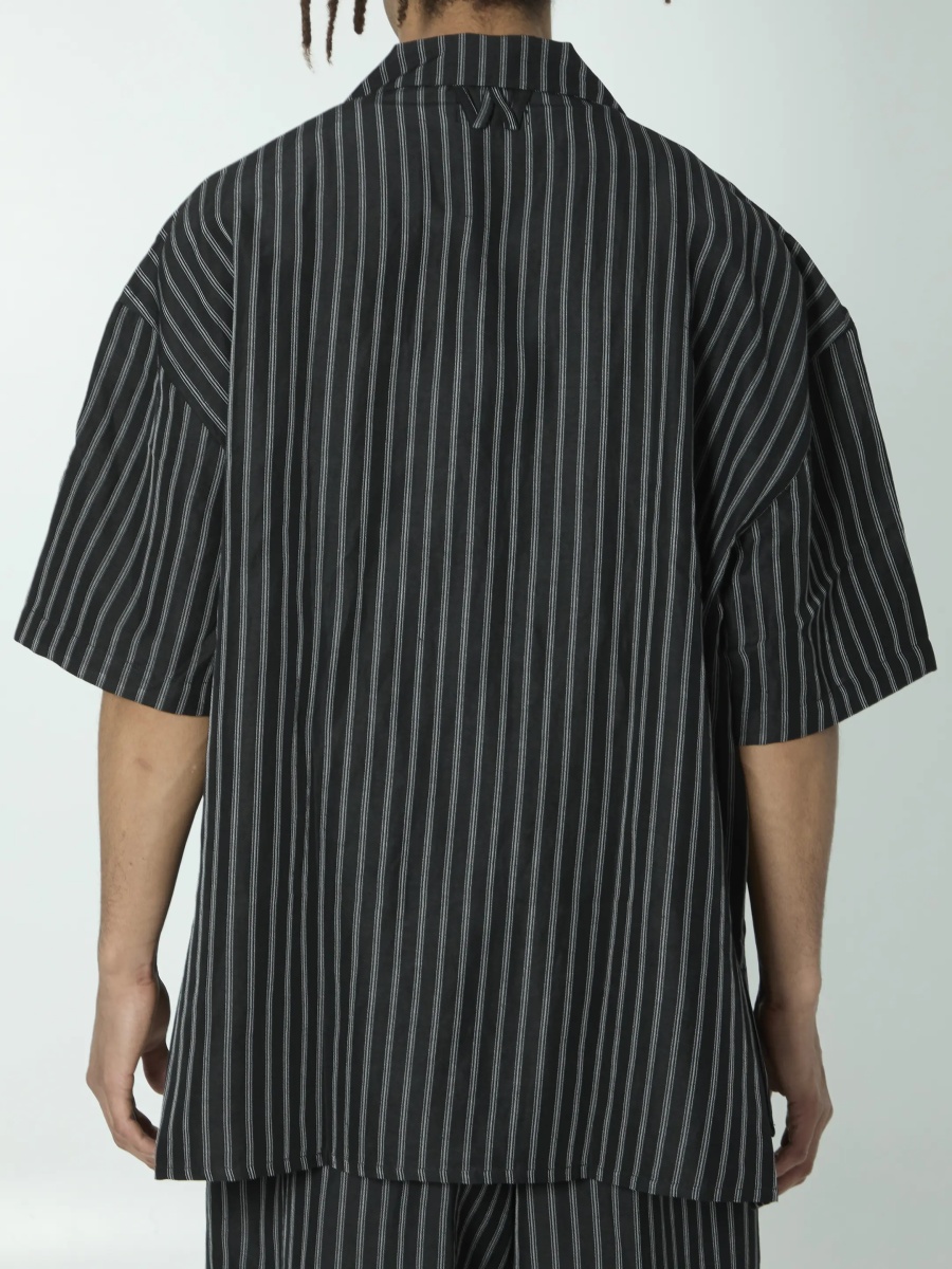 Camasa Striped Camp Collar Shirt - Img 4