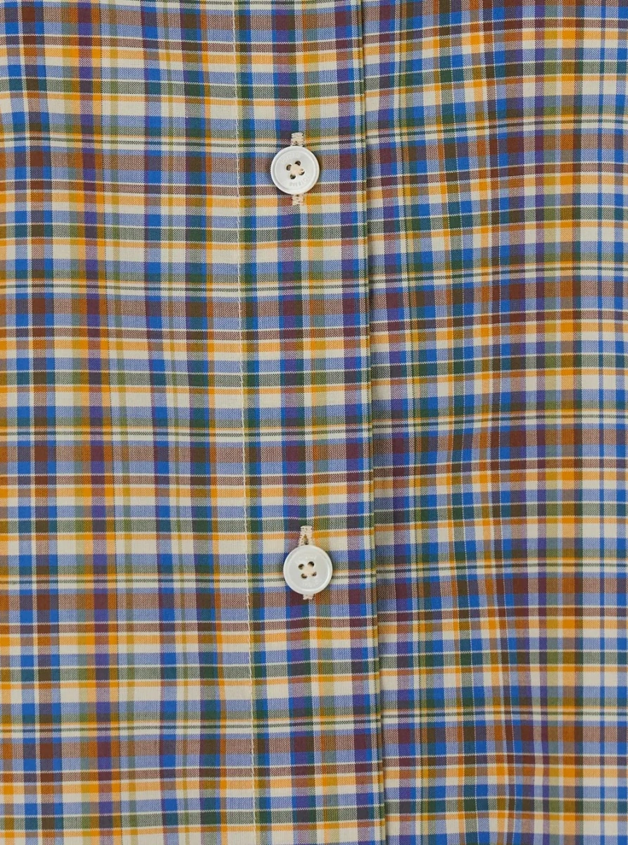 Camasa TOTÊME multicolor Shirt with all-over check pattern in cotton for women - Img 3