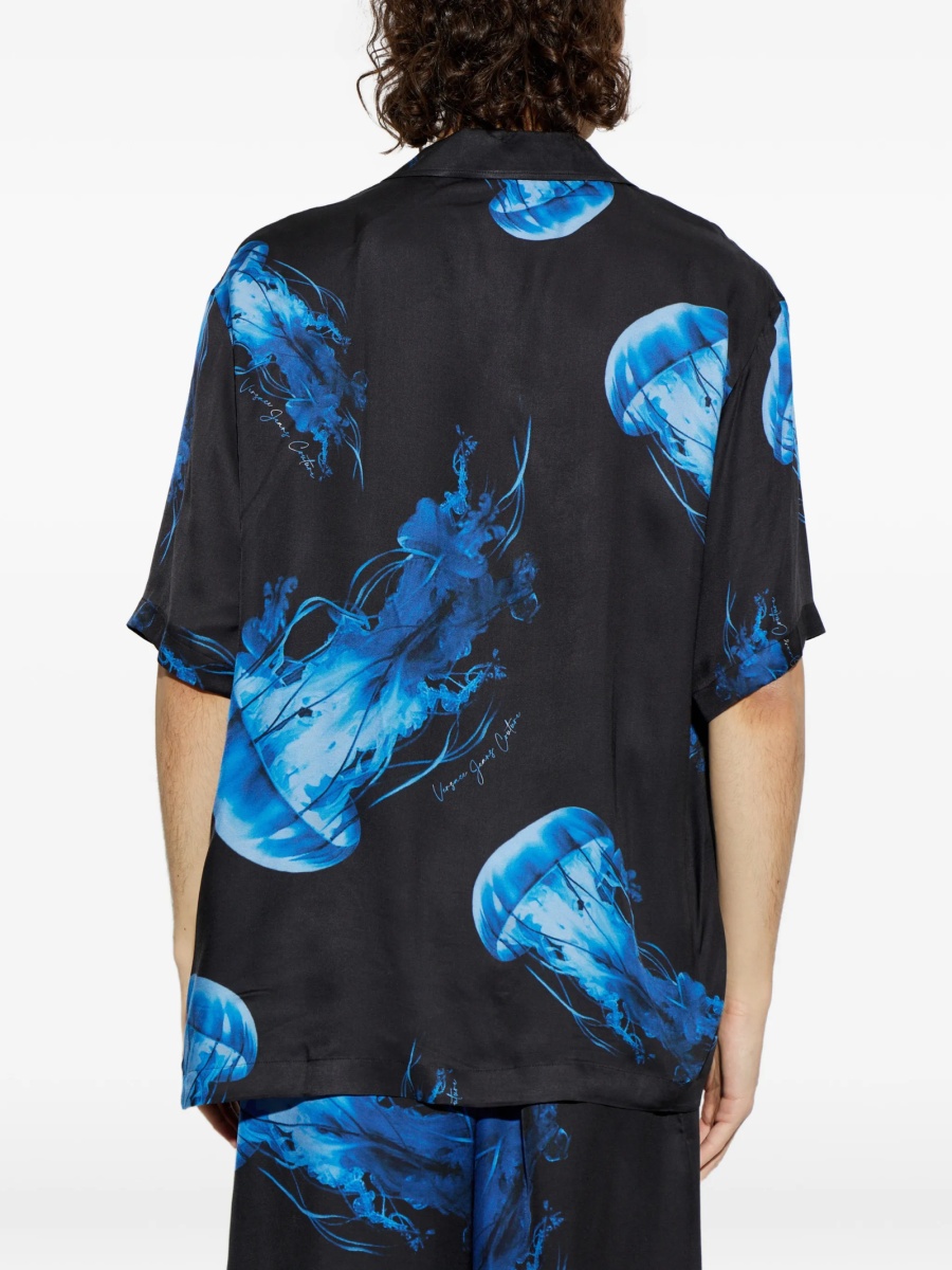 Camasa Versace Jeans Couture neagra din vascoza - Img 4