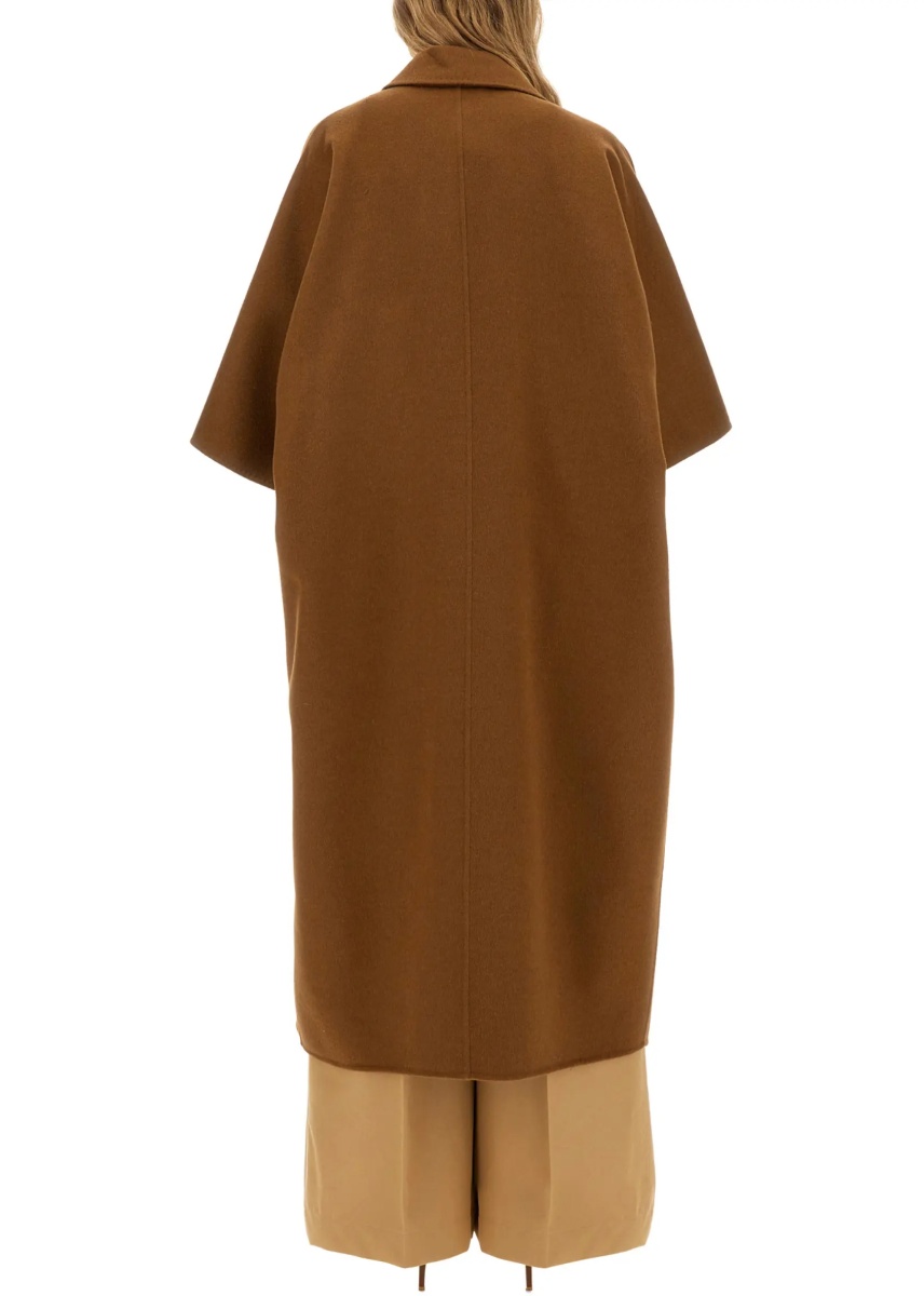 Camel Drap Cape Coat - Img 3