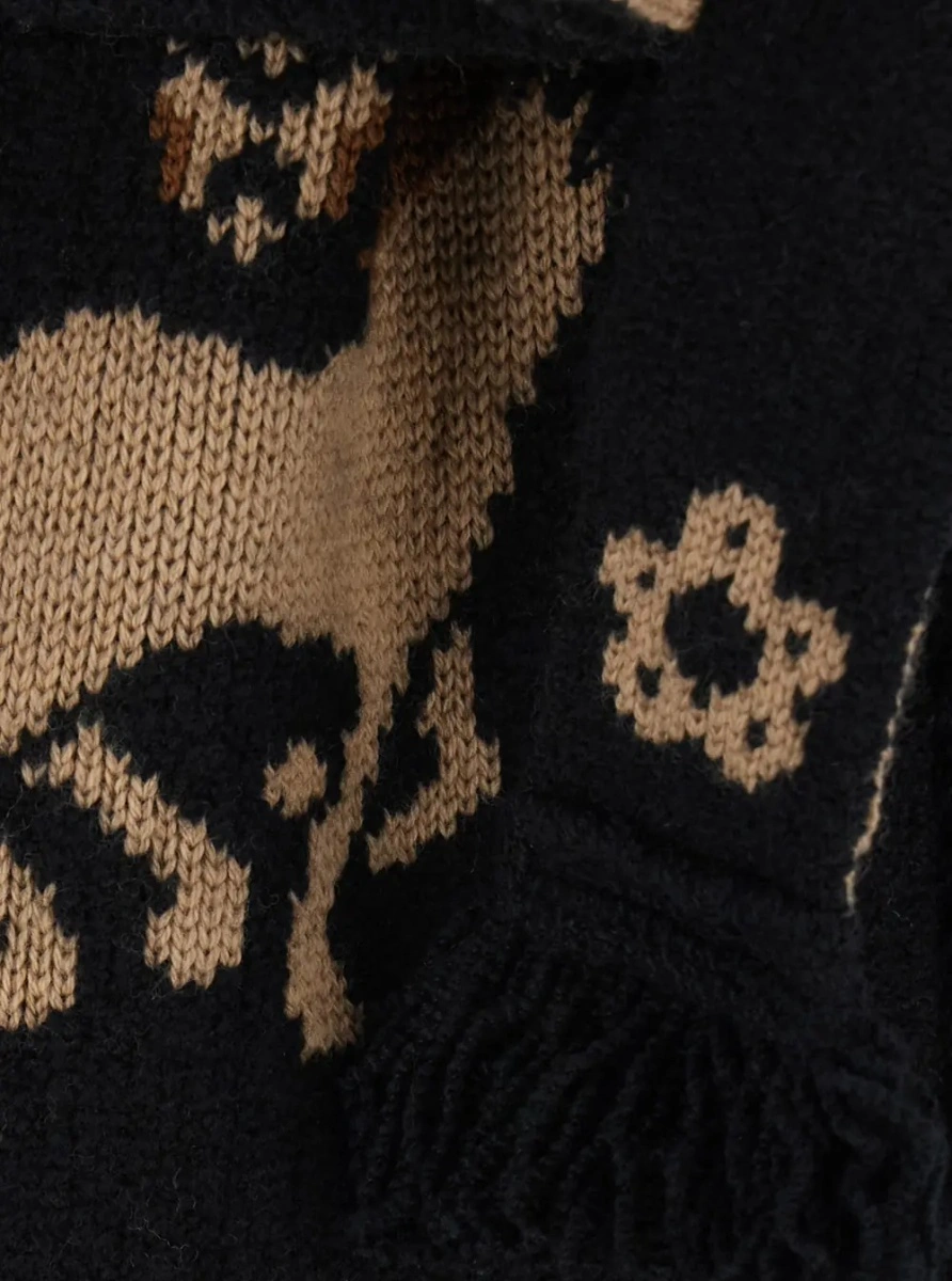 Cardigan ALANUI bej din lana - Img 3