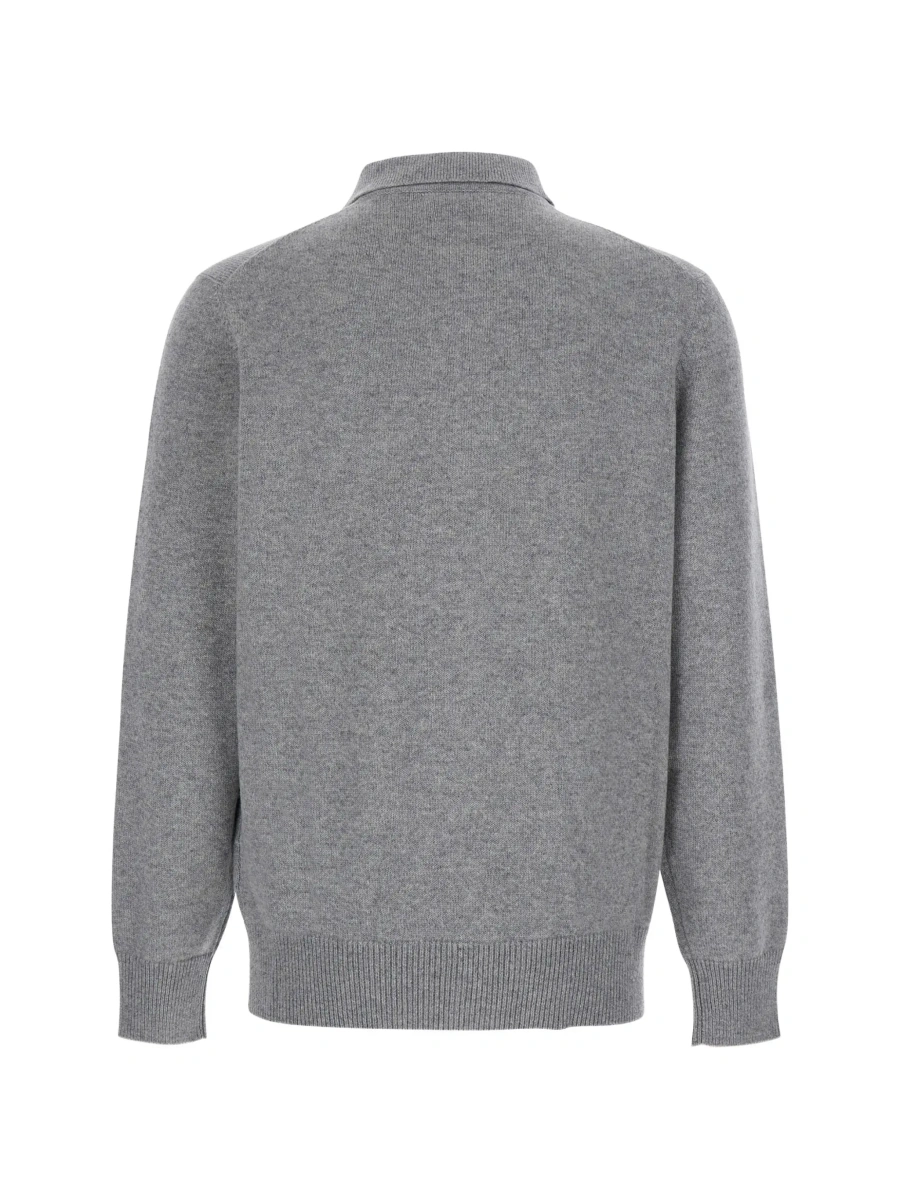 Cardigan Brunello Cucinelli gri din casmir - Img 4
