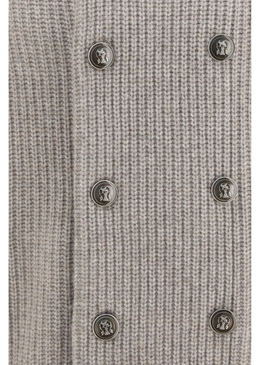 Cardigan Brunello Cucinelli multicolor din casmir - Img 3