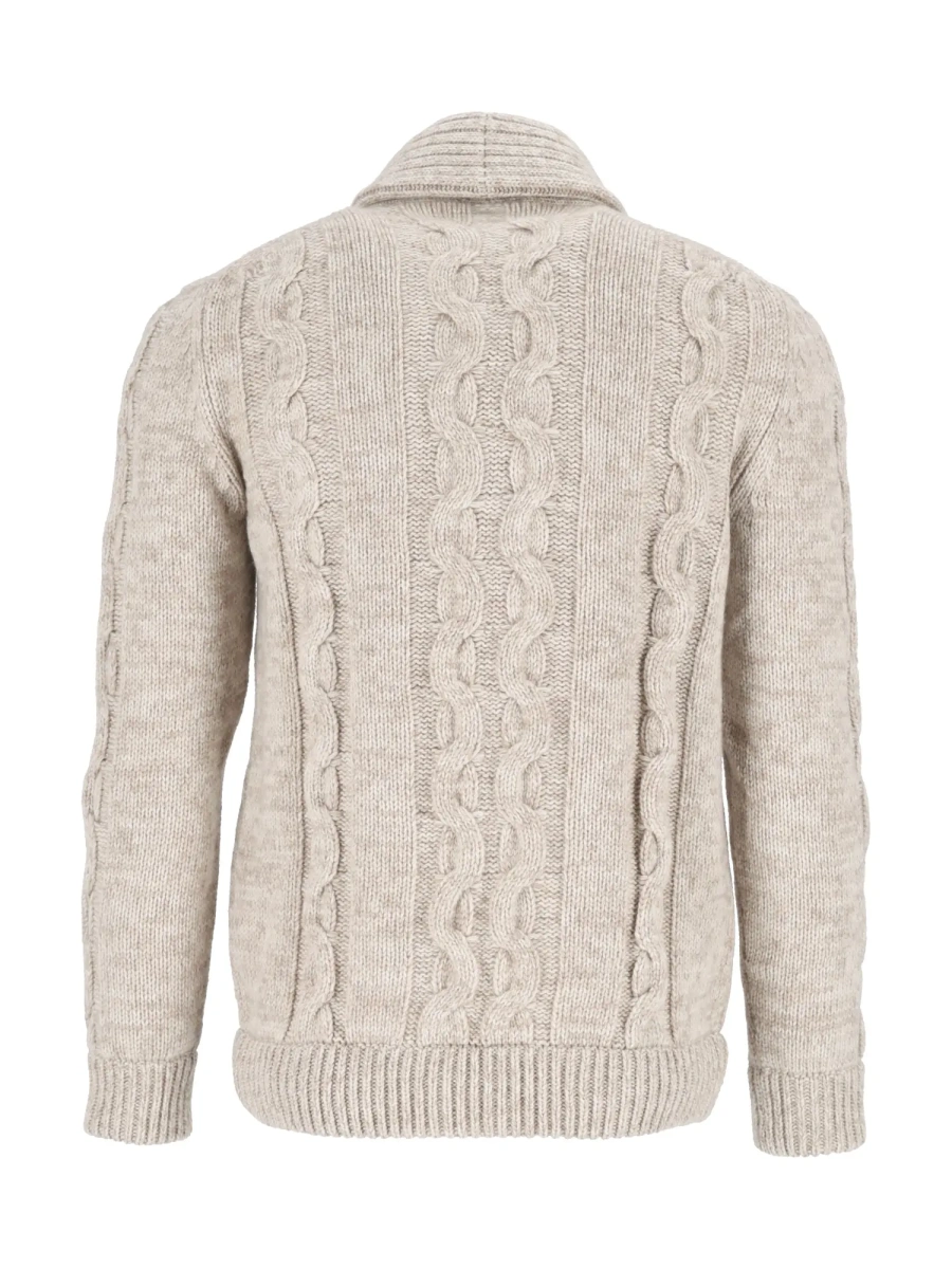 Cardigan Double-breasted cable-knit button cardigan - Img 3