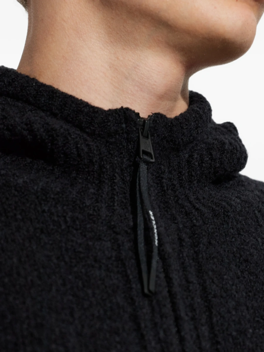 Cardigan Moncler negru din lana si nylon - Img 5