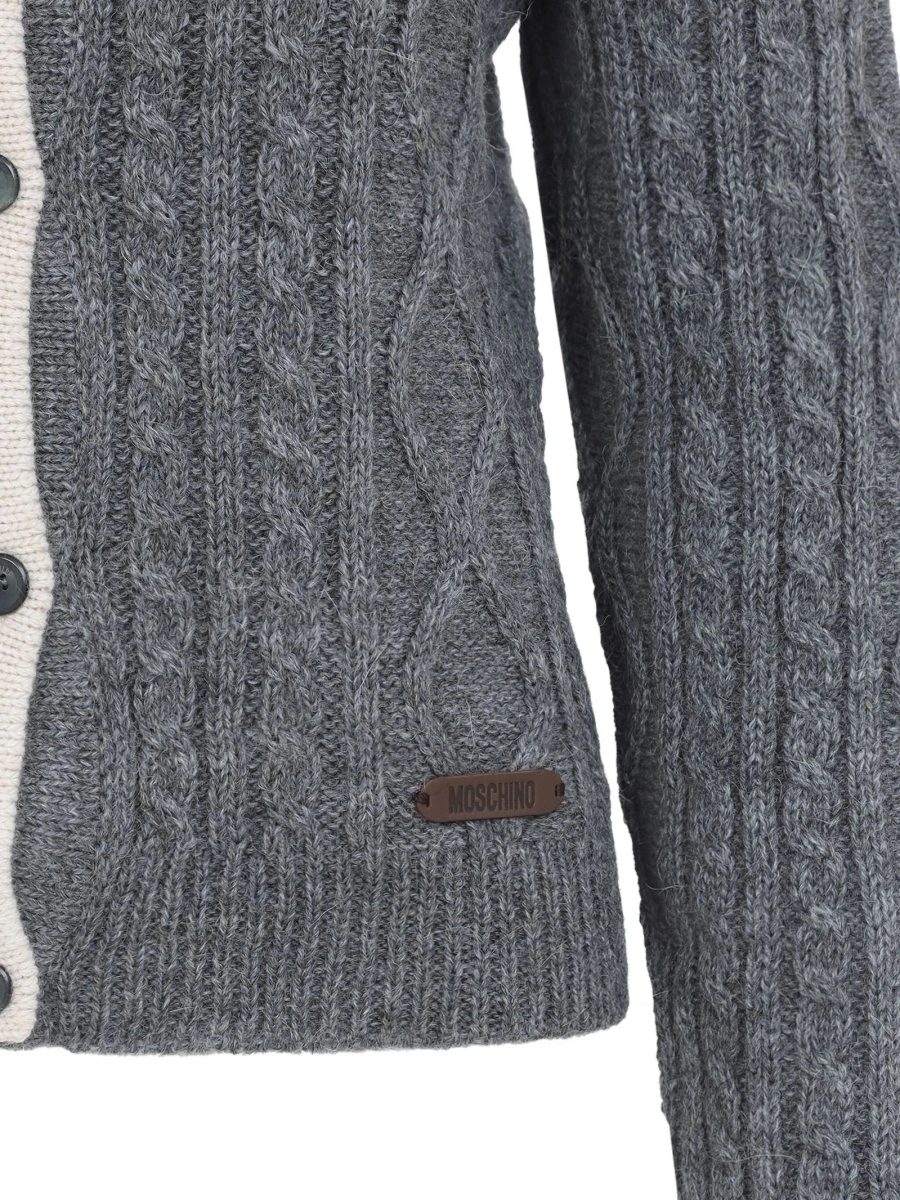 Cardigan Moschino alb - Img 4