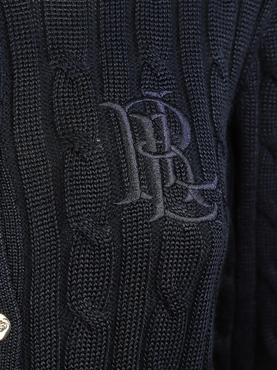 Cardigan Ralph Lauren albastru din bumbac - Img 5