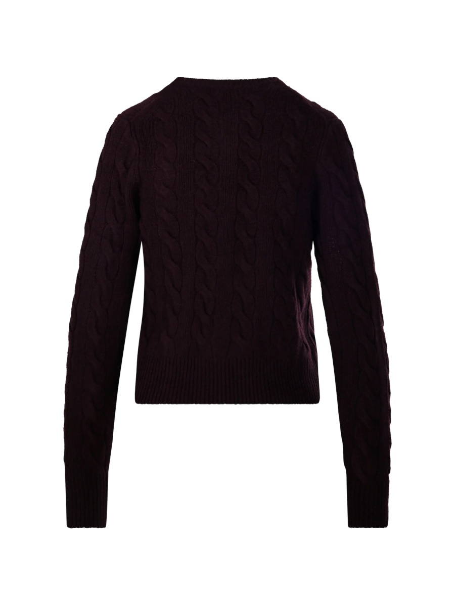 Cardigan Ralph Lauren violet din lana si casmir - Img 2