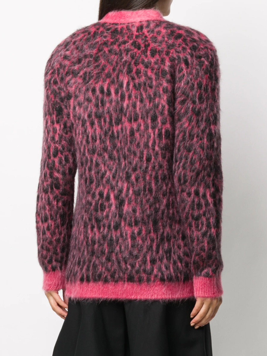 Cardigan Saint Laurent roz din lana si spandex/elastan - Img 4