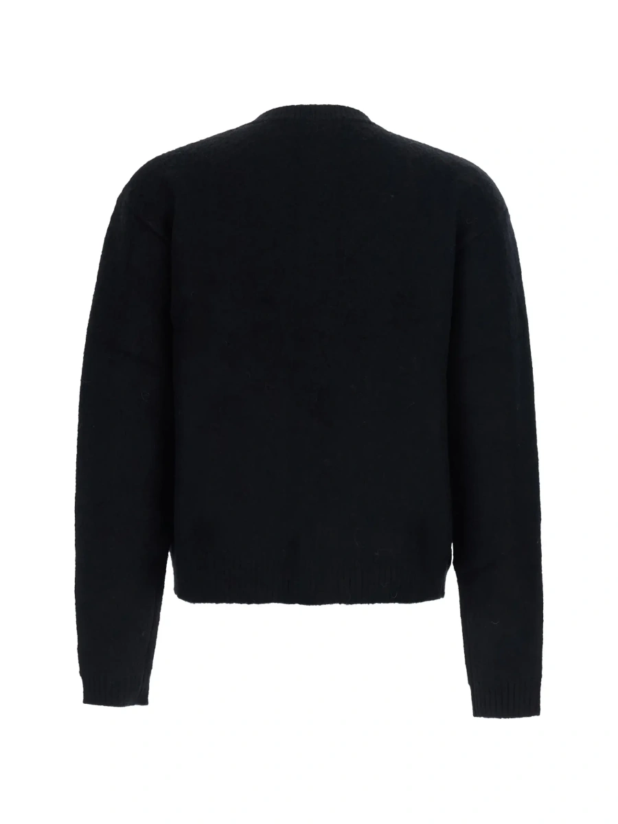 Cardigan Tonywack negru din acril si nylon - Img 4