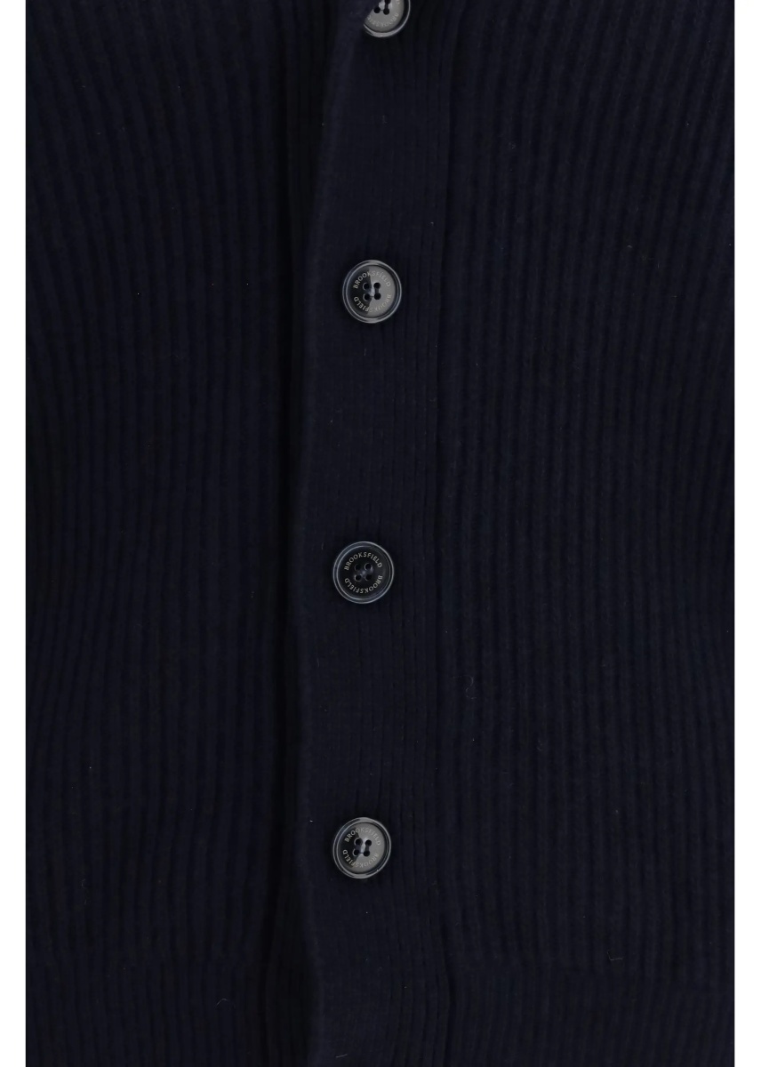 Cardigan Virgin Wool Shawl Collar Cardigan - Img 3