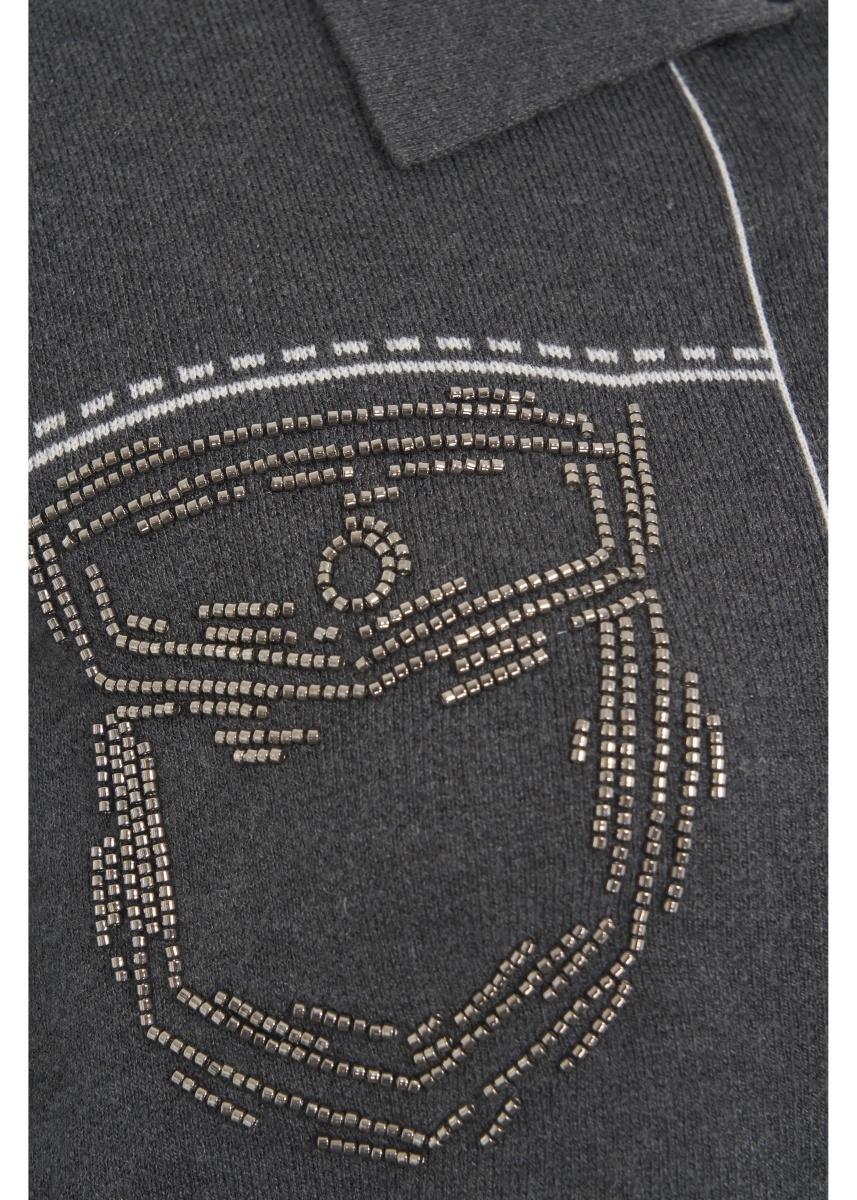 Cardigane Cardigan with rhinestone applications - Img 4
