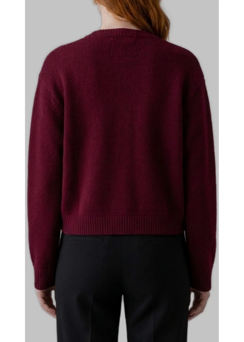 Cardigane Deep Plum Emmylou Cardigan Jacket - Img 3