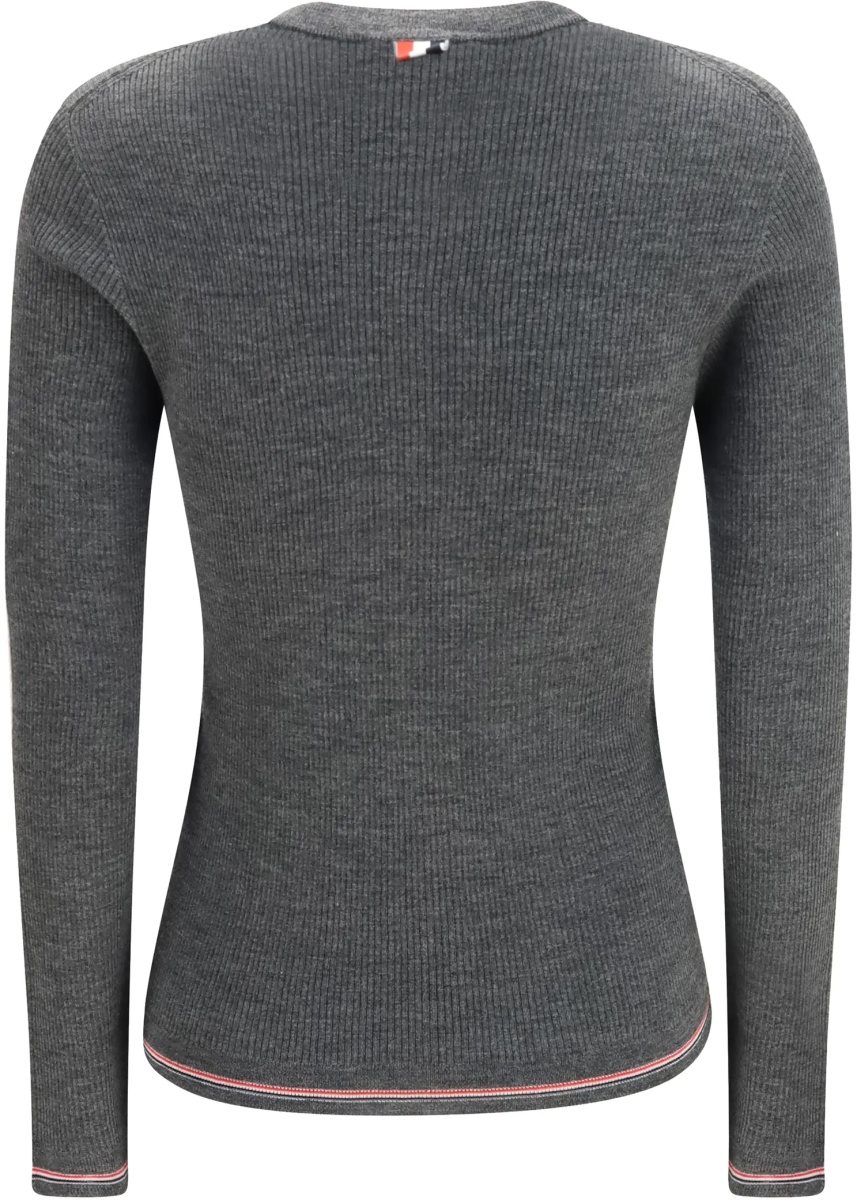 Cardigane Ribbed merino wool Cardigan - Img 2