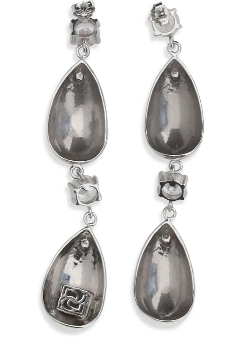 Cercei RE26 EARRINGS 05 RHODIUM - Img 2