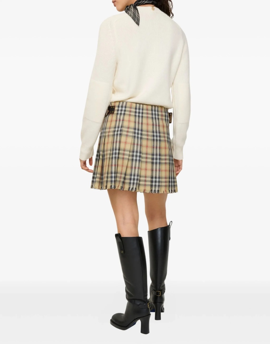 Check wool mini Skirt - Img 3